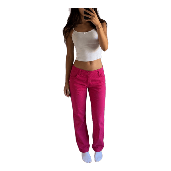 Pink cotton trousers