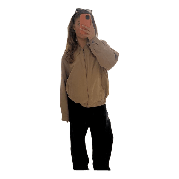 Beige bomber jacket