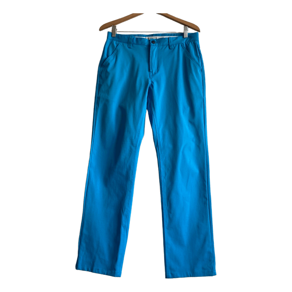 Backtee Men’s Golf Trousers Size 48 M Blue Stretch Performance Golf Pants Like New