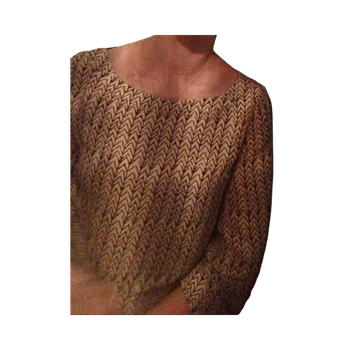 Free People wide printed top paita