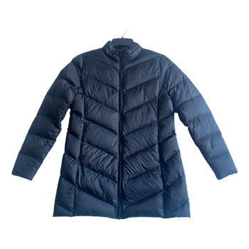 Cubus Super Light Down Jacket Black Women’s M Lightweight Puffer Winter Coat Minimalist
