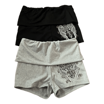 Shein wing print shorts
