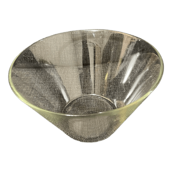 Clear glass bowl salad mixing bowl