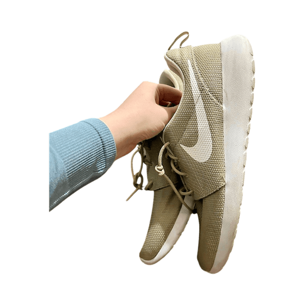 Green Nike sneakers