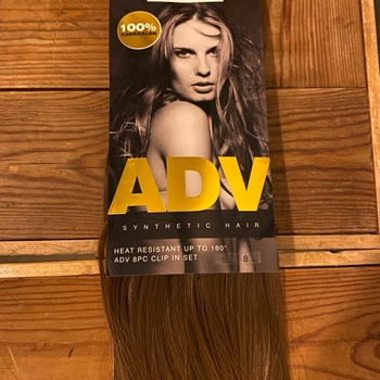 Brown clip-in hair extensions