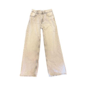 Grey wide leg jeans