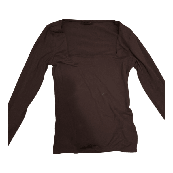 Brun langærmet top