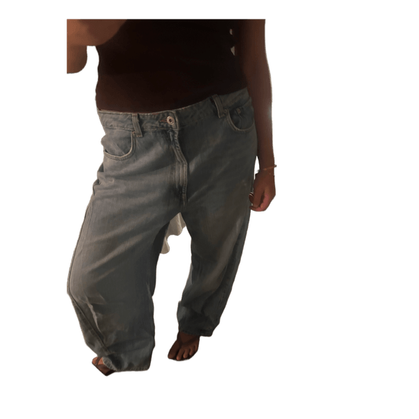 Lyseblå barrel jeans