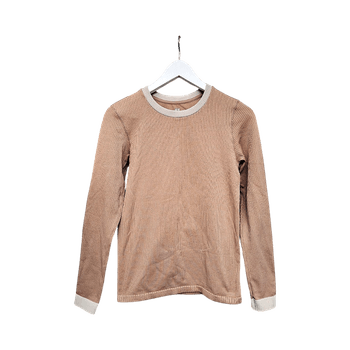 Beige compression sports shirt