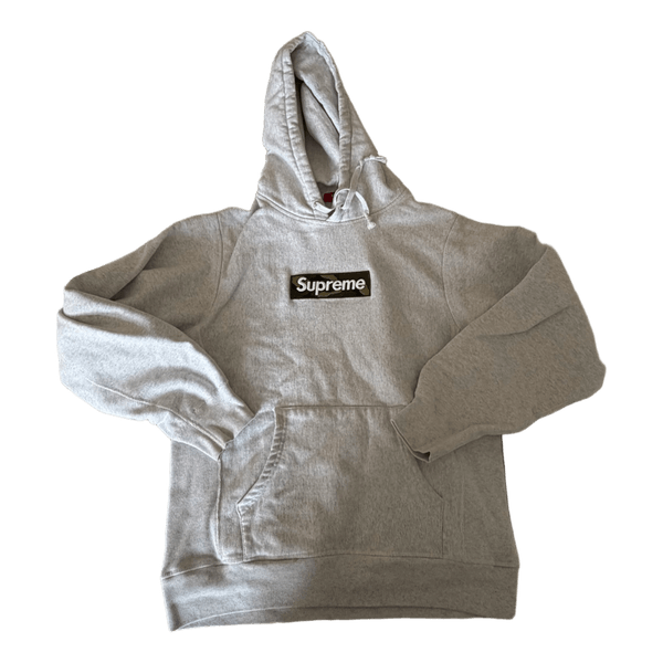 Grå Supreme hoodie