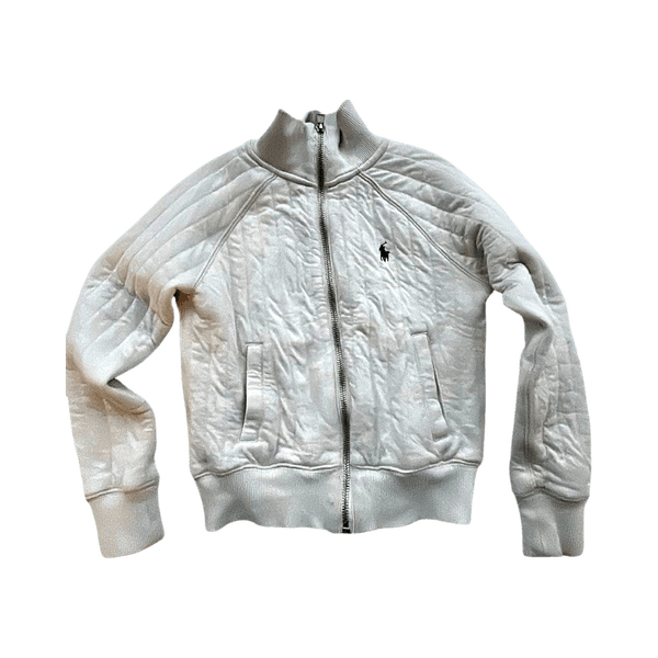 White Ralph Lauren Polo zip-up jacket for kids