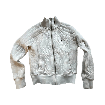White Ralph Lauren Polo zip-up jacket for kids
