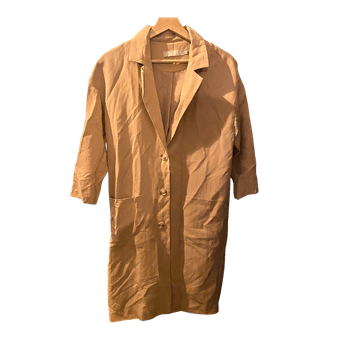 Beige trenssitakki