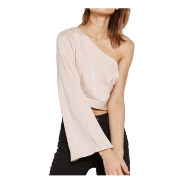 Top asymétrique beige