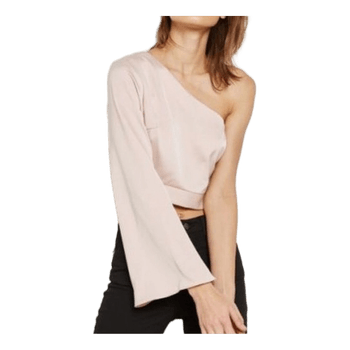 Top asymétrique beige