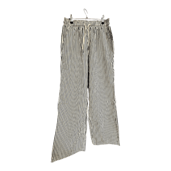 Striped wide-leg trousers