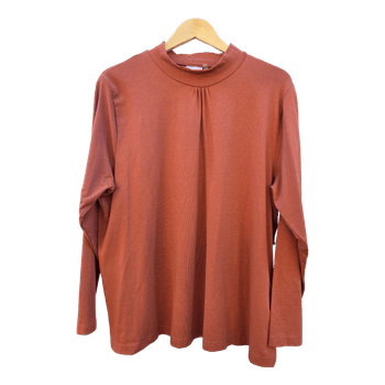 Brown long-sleeved top