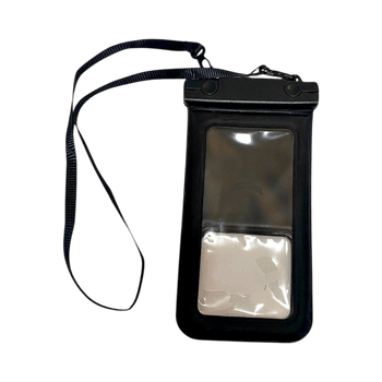 Waterproof Phone Pouch with Neck Strap – Touch Screen, Black