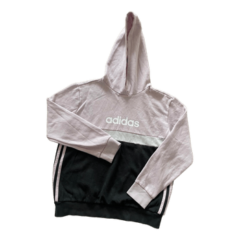 Adidas rožinis džemperis su gobtuvu