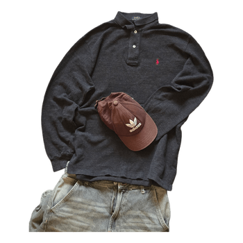 Black washed longsleeve Polo Ralph Lauren