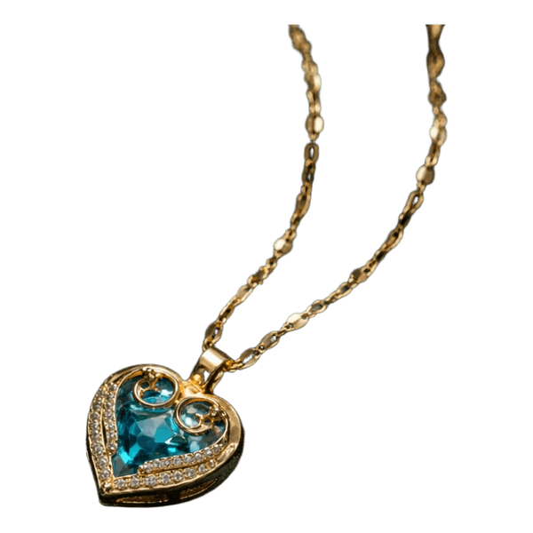 Collier pendentif coeur doré