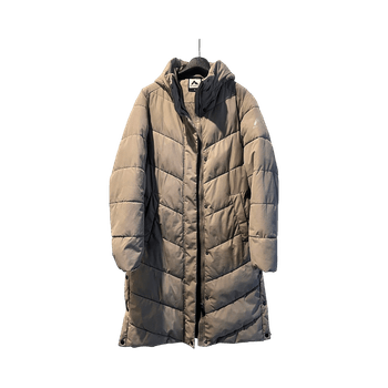 Beige pitkä toppatakki 