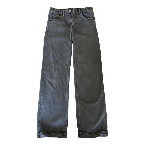 Mørkebrune wide leg jeans Zara