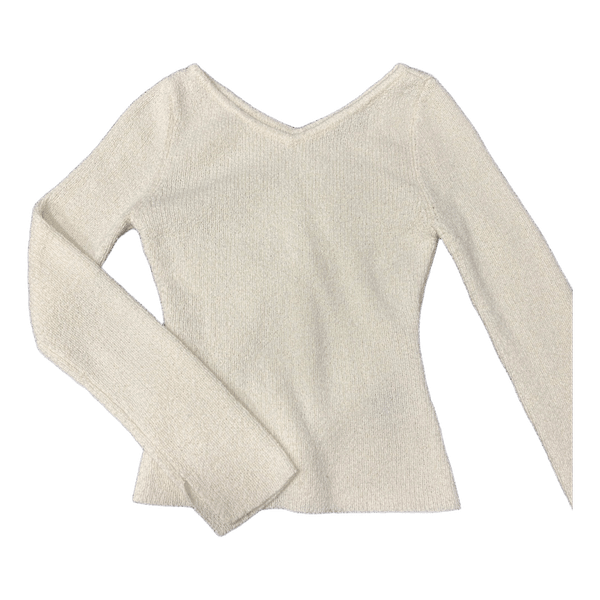White knit jumper