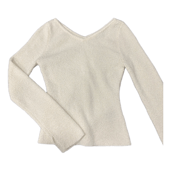 White knit jumper