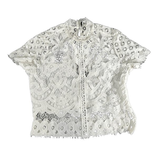 Kaunis valkoinen Guess-pitsipaita (XS)