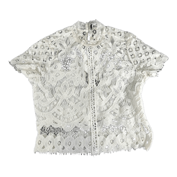 Kaunis valkoinen Guess-pitsipaita (XS)