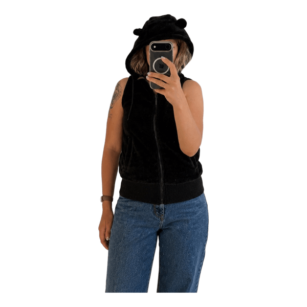 Cropp teddy black vest