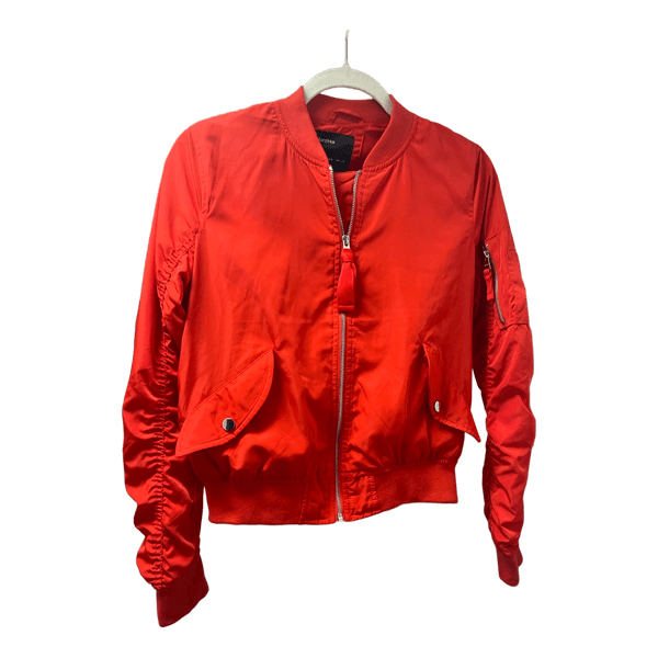 Bershka raudona bomber striukė