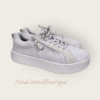 Grey Giesswein wool sneakers