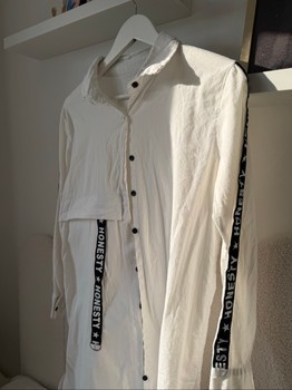 White shirt dress