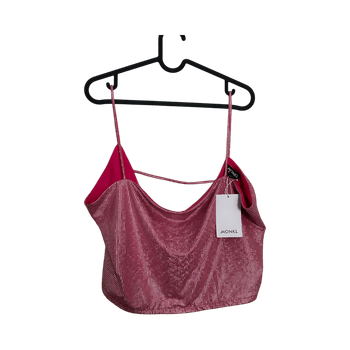 Pinkki glitter hihaton toppi