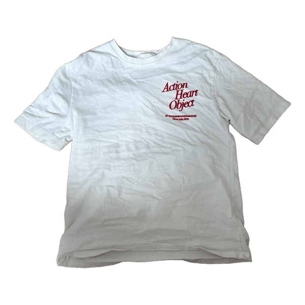 Hvid t-shirt med print