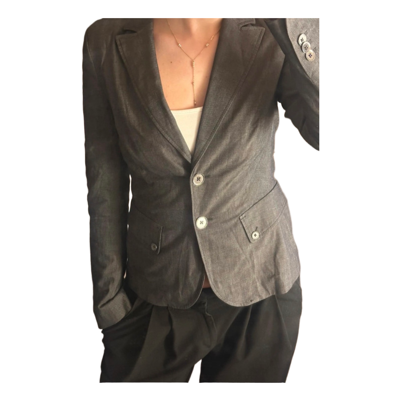 Grå blazer