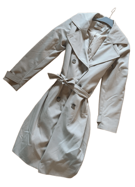 Beige trenchcoat