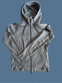 Grey Jordan zip hoodie