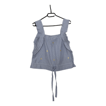 H&M striped ruffled top