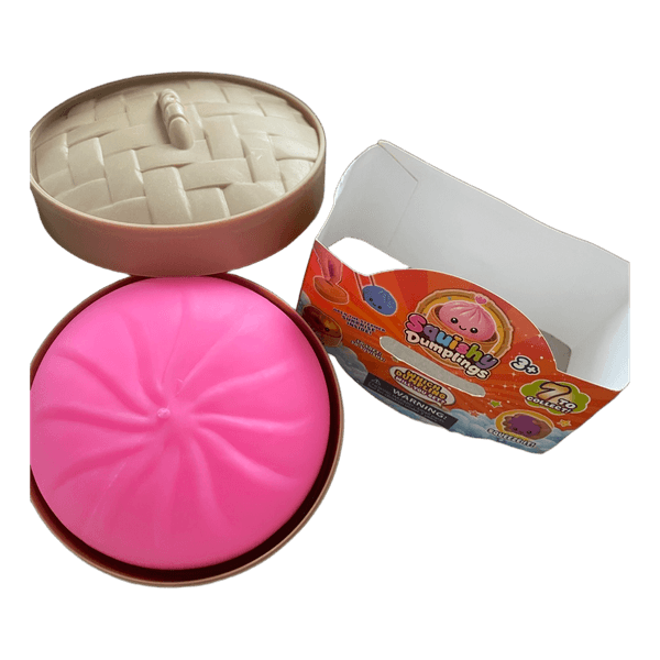 Squishy Dumplings- Neon pinkki 10cm