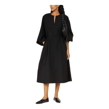 Black midi dress