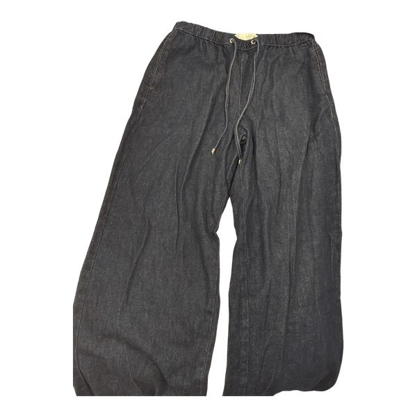 Dark blue denim trousers