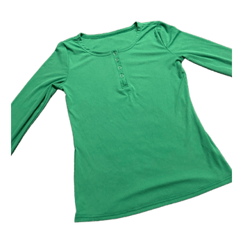 Green ribbed long sleeve