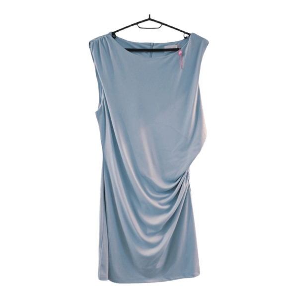 Light blue ruched dress