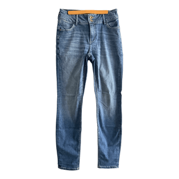 Blue denim jeans