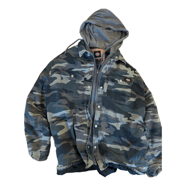 Dickies camouflage jakke med hætte