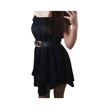 Boohoo Musta off shoulder -mekko XS – juhla / bile / elegantti
