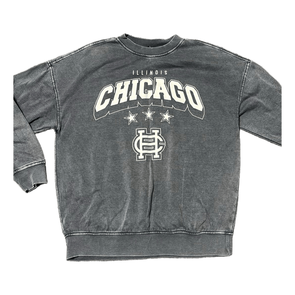 Grey Chicago graphic sweatshirt